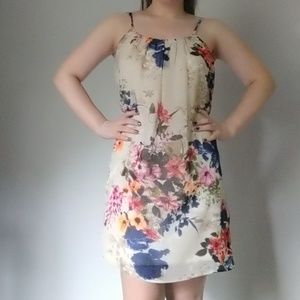 Charlotte Russe Chiffon Floral Dress